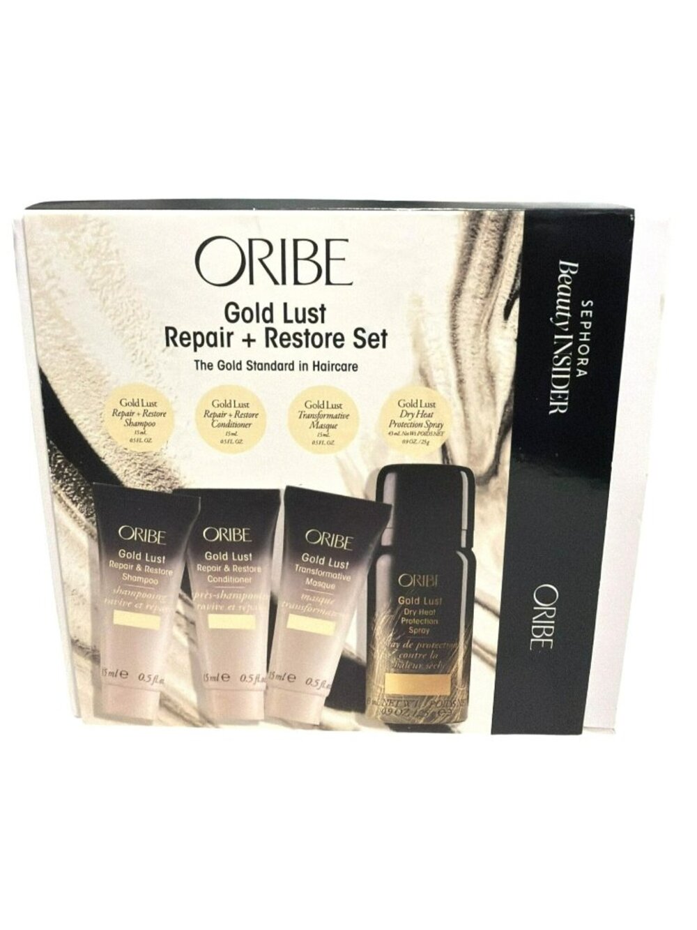 New Oribe Gold Lust Restore & Repair Set Shampoo Conditioner Mask Spray